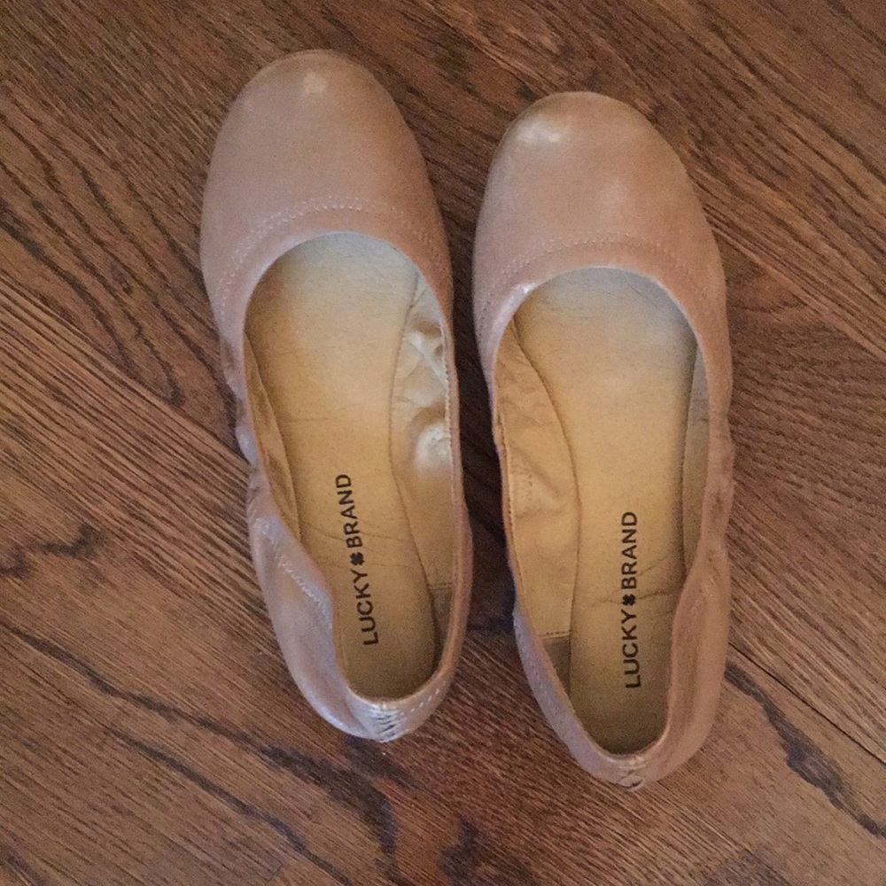 tan ballet flats